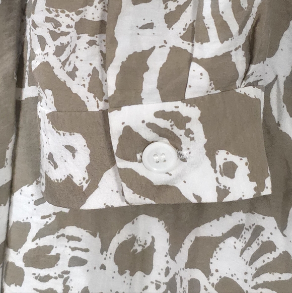 Tilley Deadstock Tunic Shirt Button Down Long Line Rayon Blend Size L VTG - Picture 7 of 9